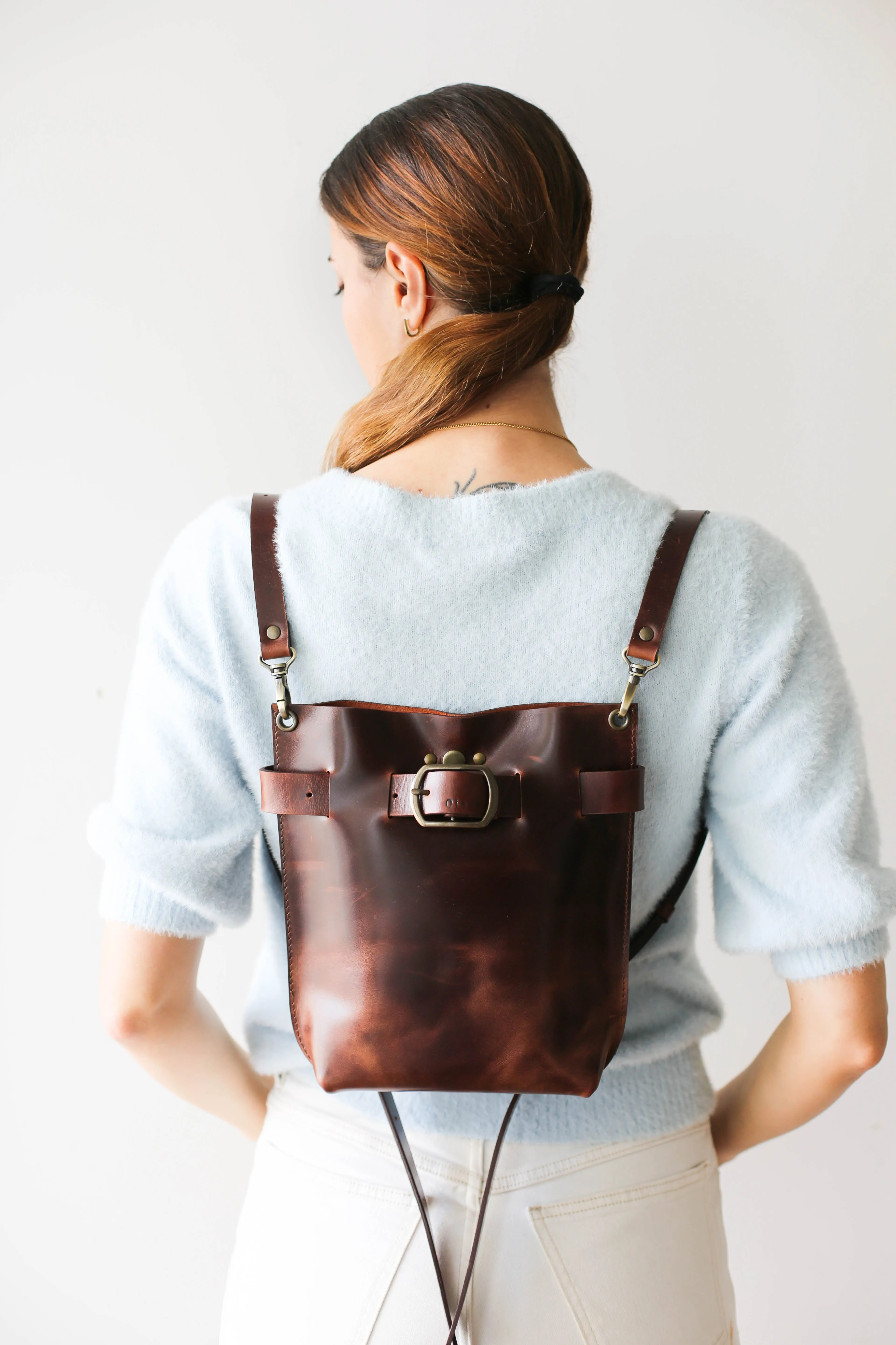 Valentina Dark Brown Leather Bag