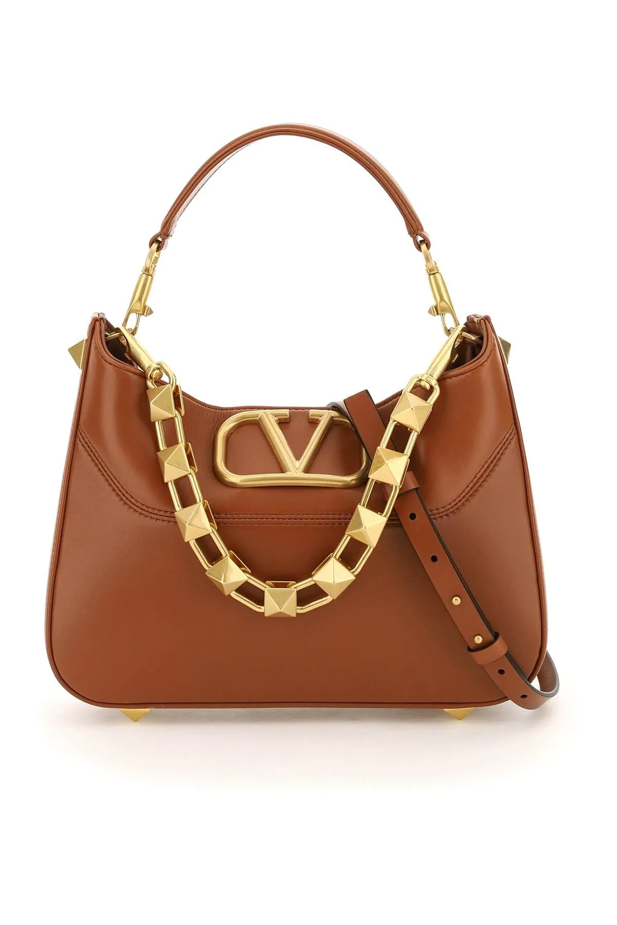 Valentino Garavani Rockstud VLogo Chain Link Shoulder Bag