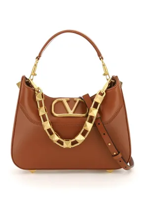 Valentino Garavani Rockstud VLogo Chain Link Shoulder Bag