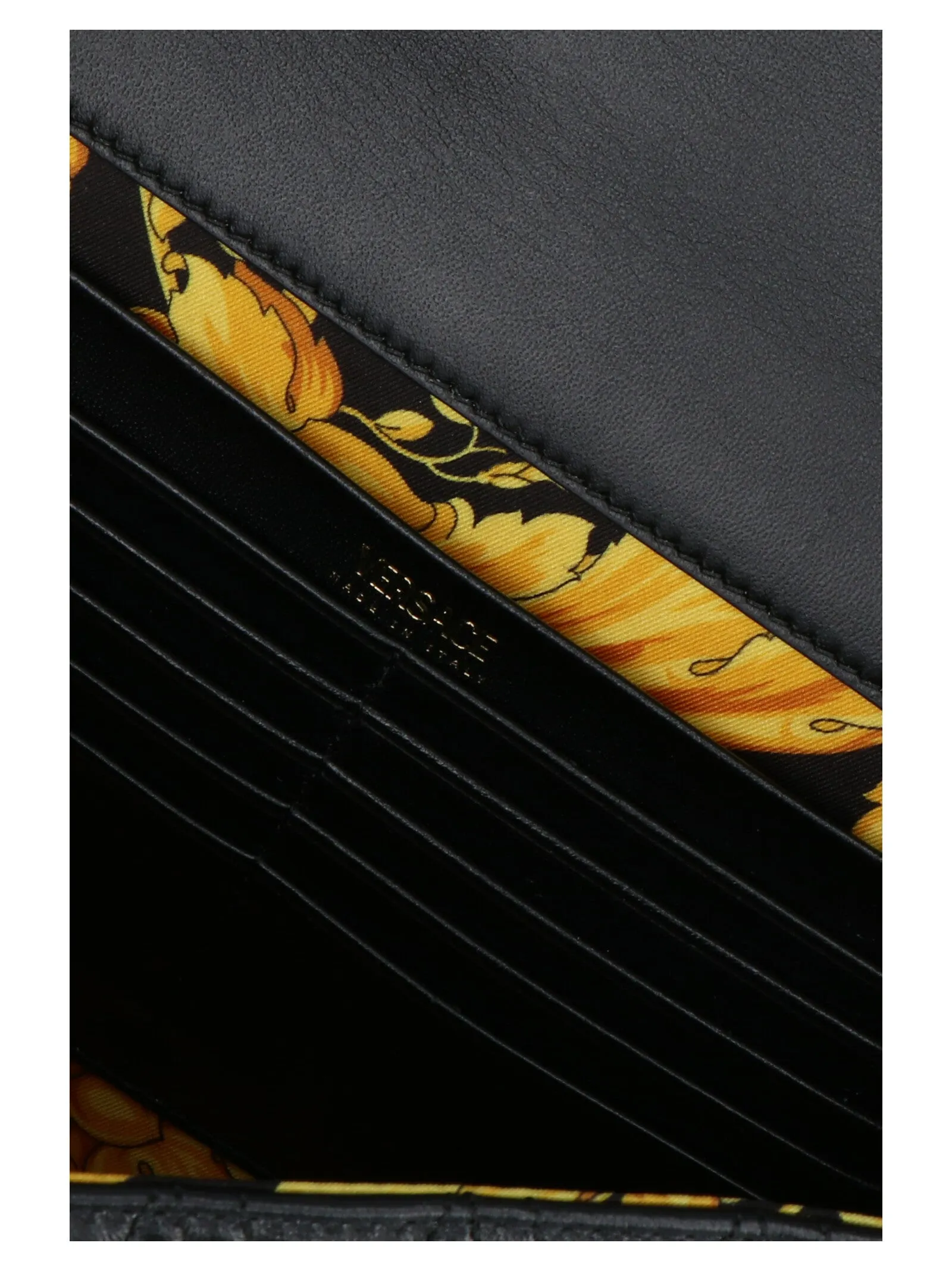 Versace Virtus Logo Plaque Quilted Shoulder Bag