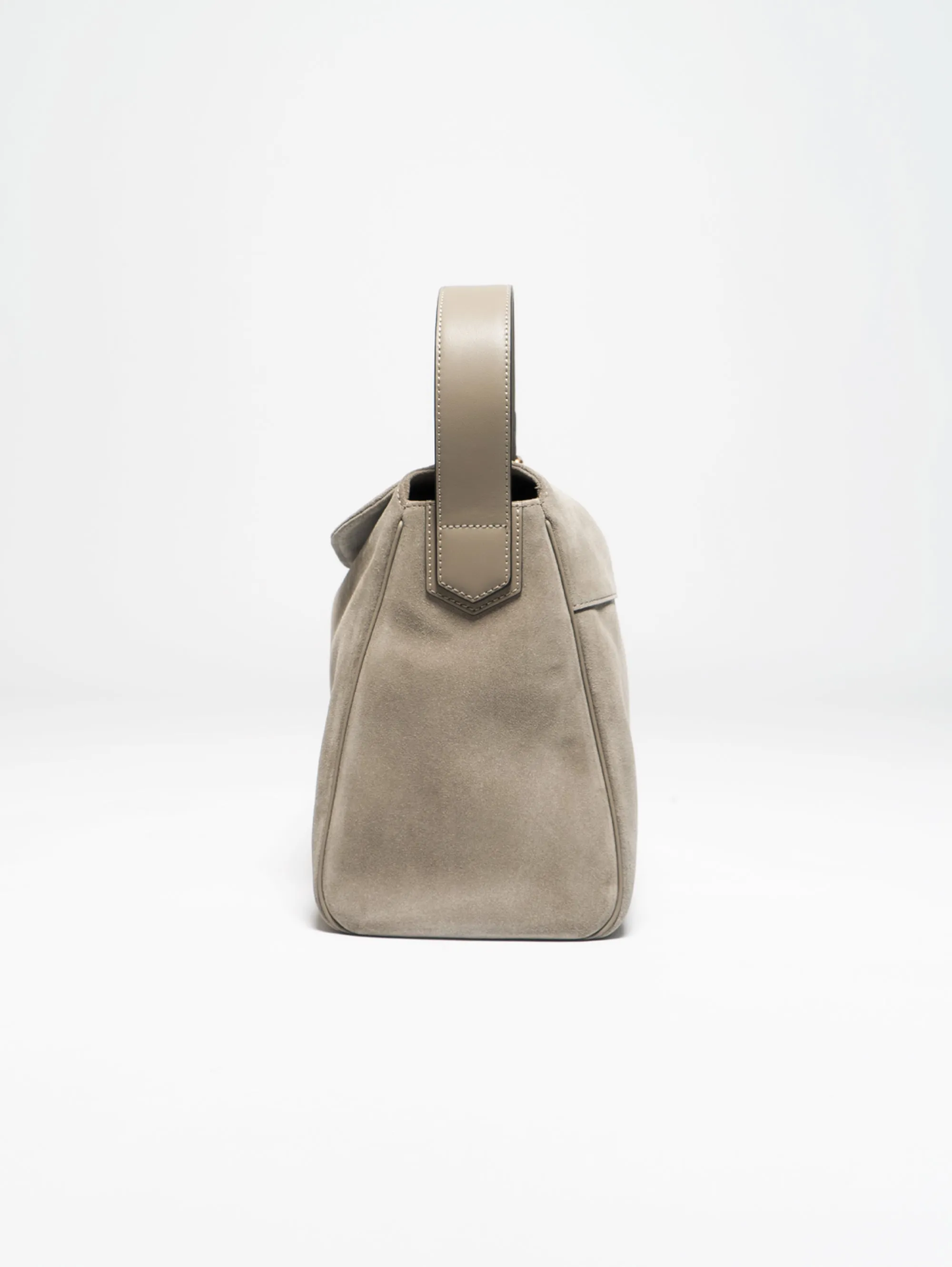 Walnut Suede Handbag