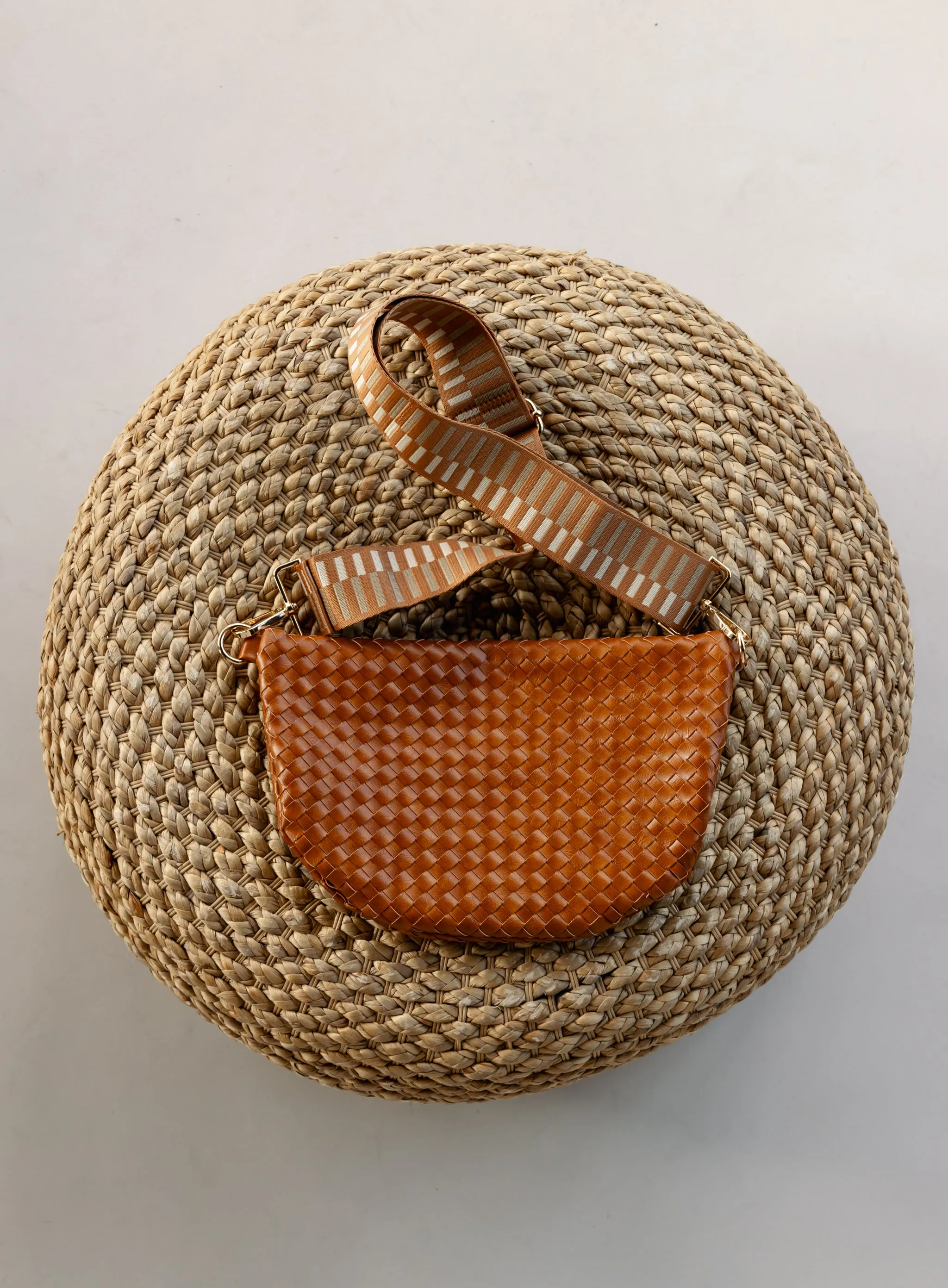 Westlyn Woven Bum Bag - Brown