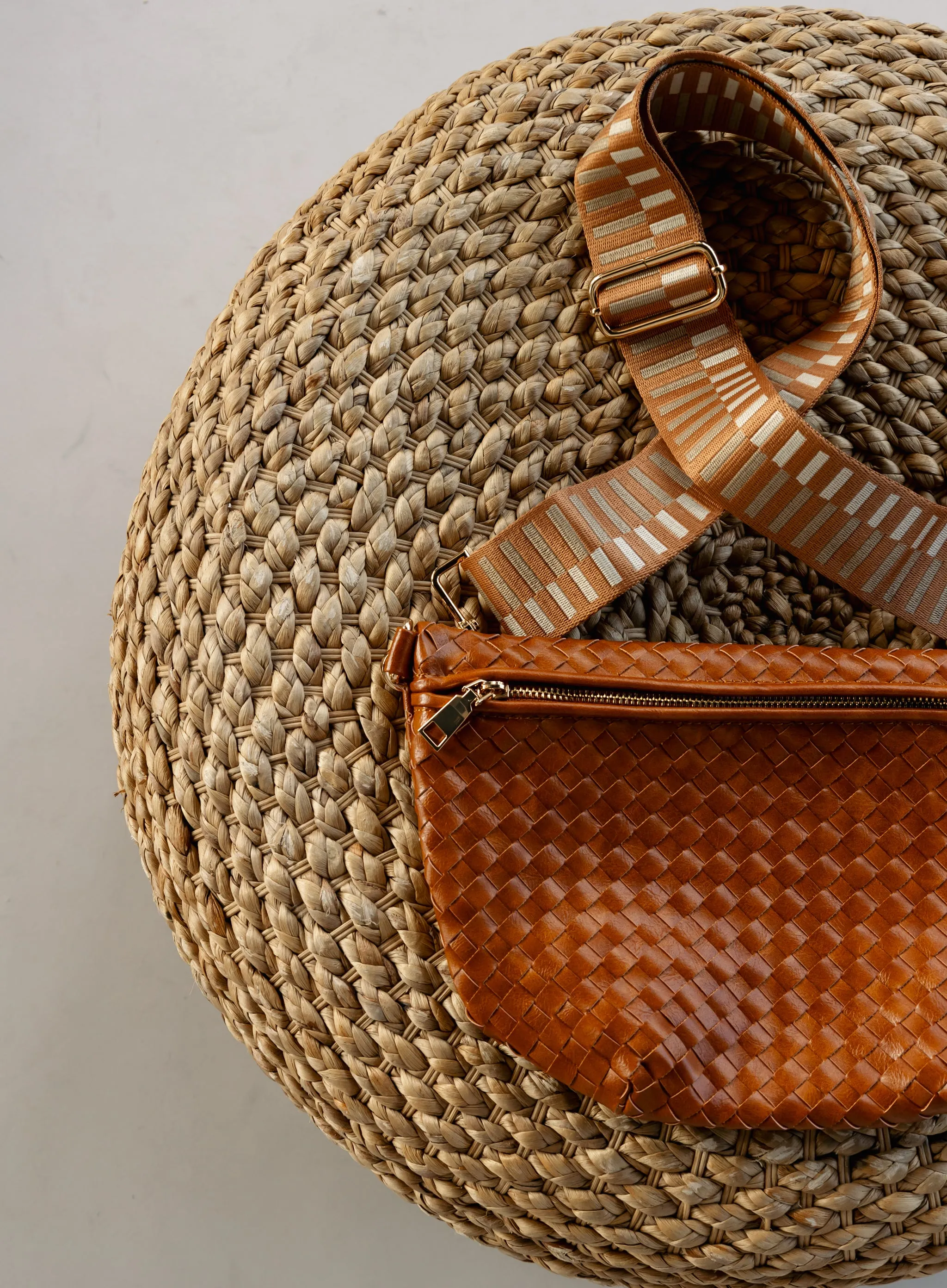 Westlyn Woven Bum Bag - Brown