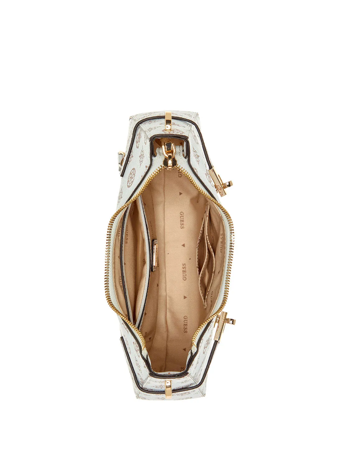White Logo Loralee Hobo Bag