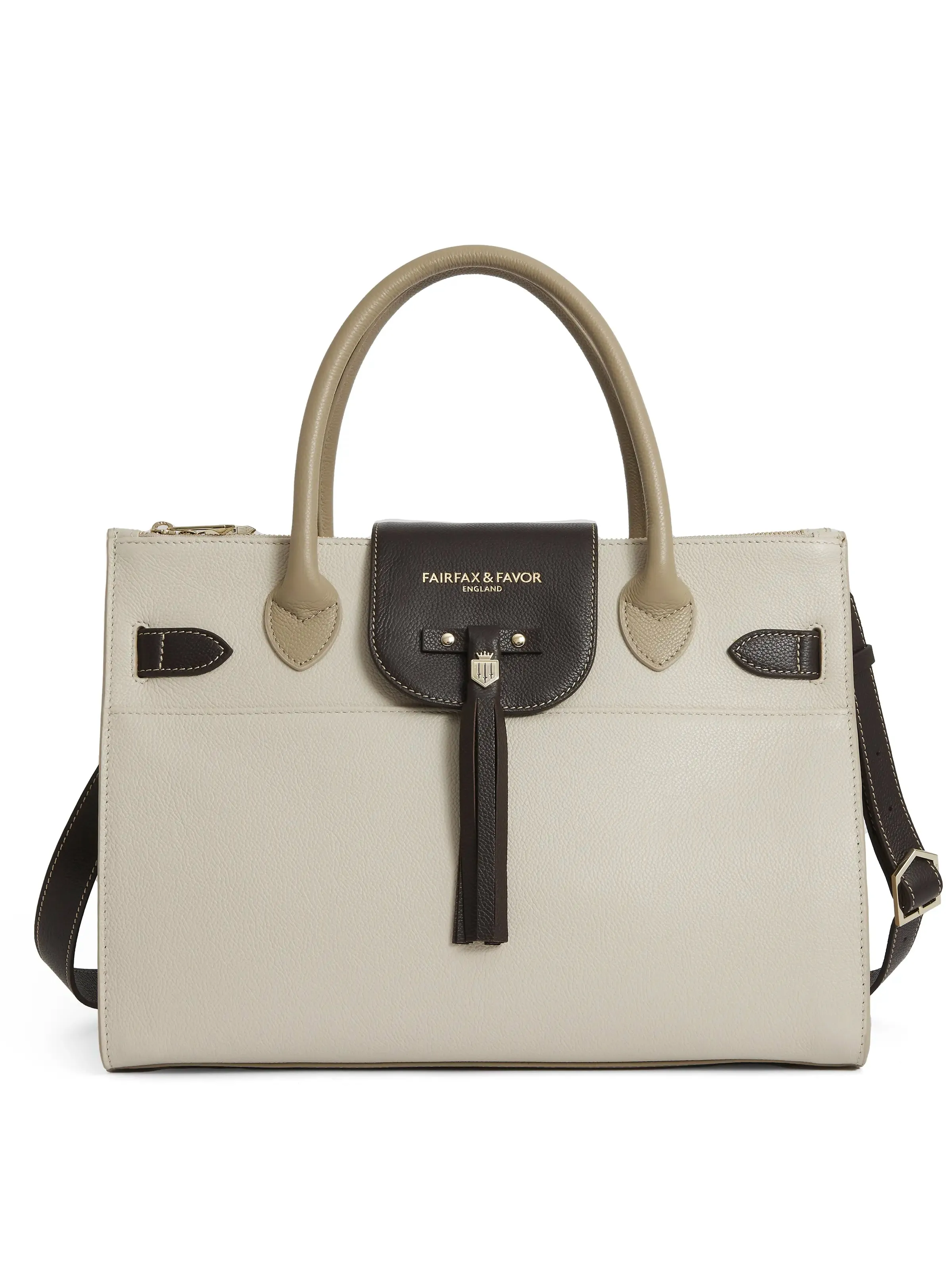 Windsor Work Bag - Neutral Tri-Color Leather