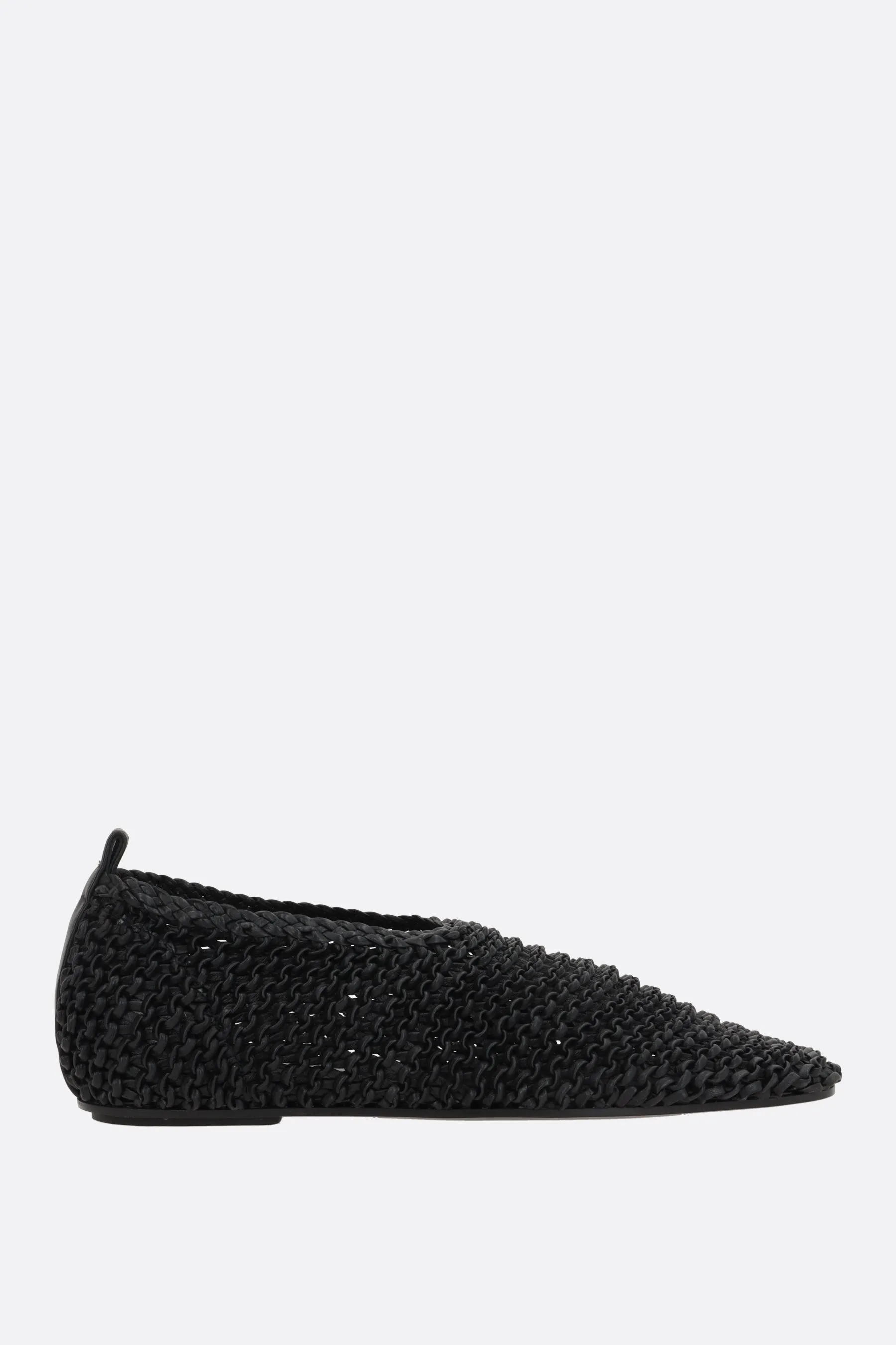 woven nappa ballerinas