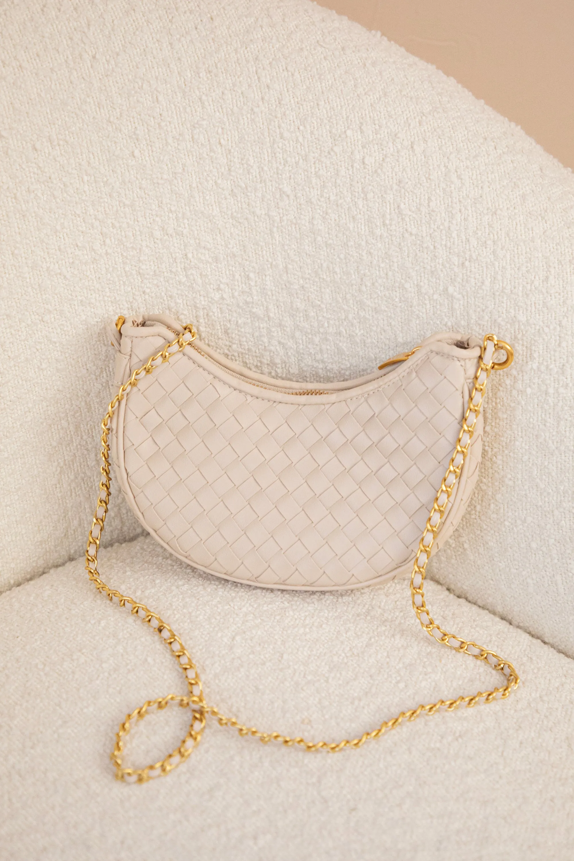 Woven Whisper Beige - Handtas
